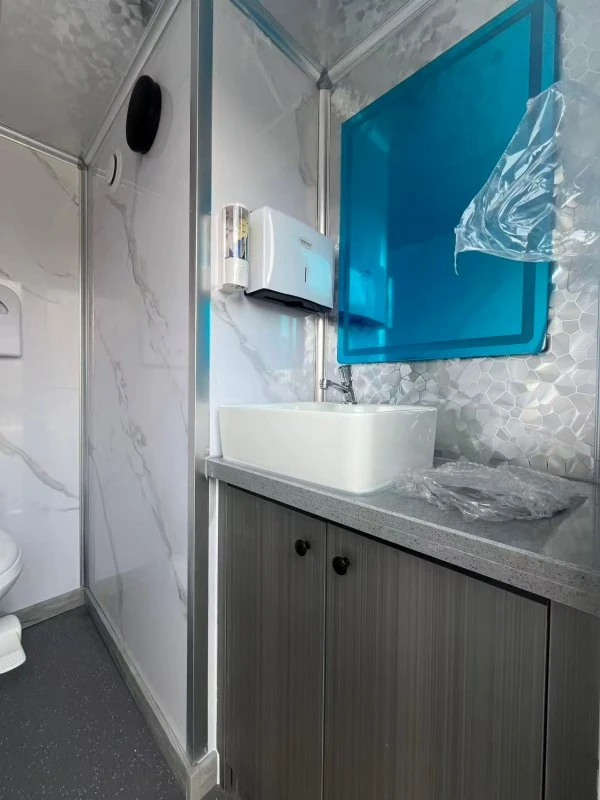 Two Station Portable Toilet Trailer