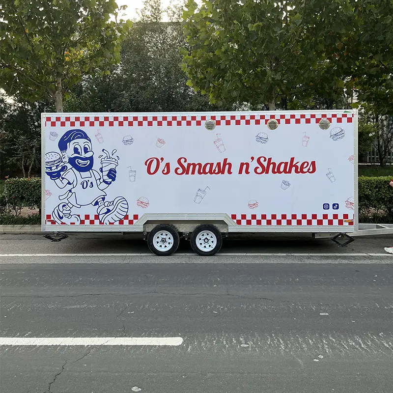 Mobil bageri och snabbmatskök Trailer
