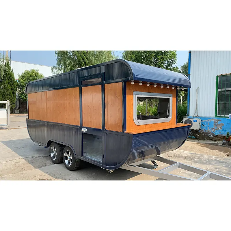 Strömlinjeformad Vessel Shape Food Trailer